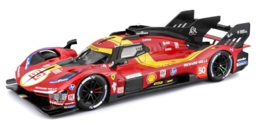 16306 Ferrari 499P 3.0L TURBO V6 #50 FUOCO/NIELSEN/MOLINA 24H LE MANS 2025 1:18